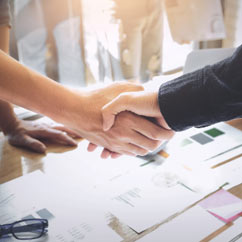 Business Partners Shaking Hands